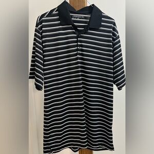 Nike Men's‎ Black Striped Polo Shirt